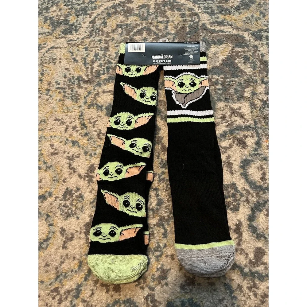 Star Wars Baby Yoda/Grogu The Mandalorian 2 PairSocks (Size 6-12) (NEW)